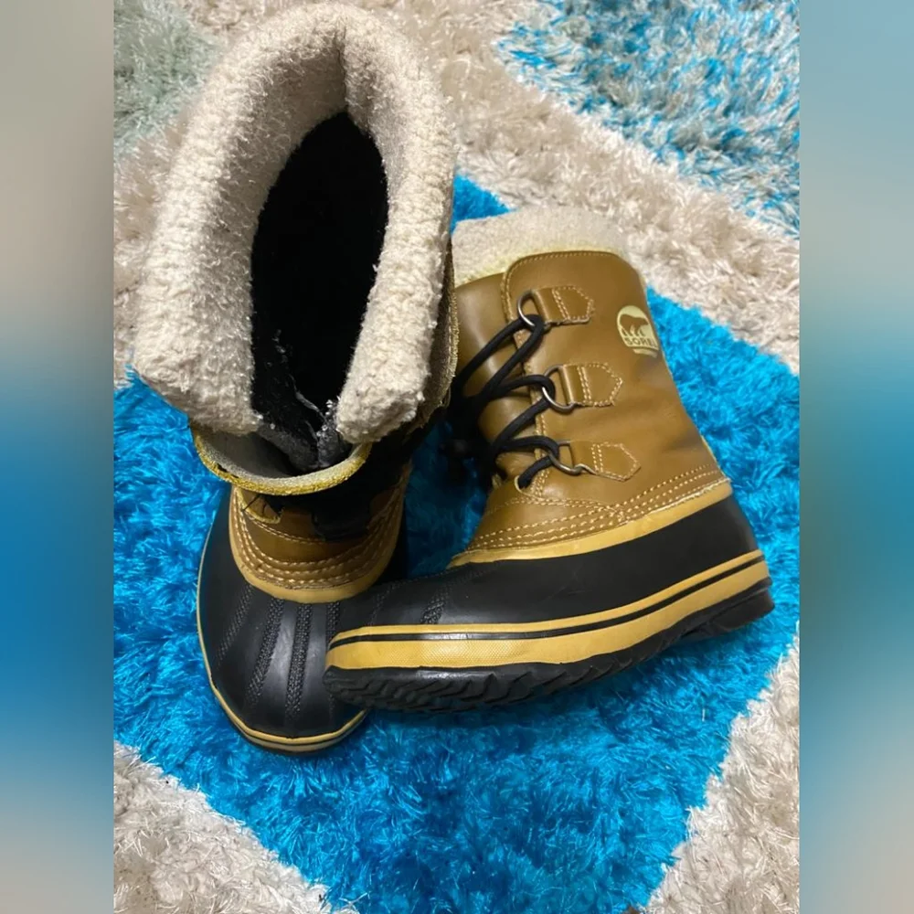 Sorel Tan Snow Boots size 3 unixes - Picture 5 of 10